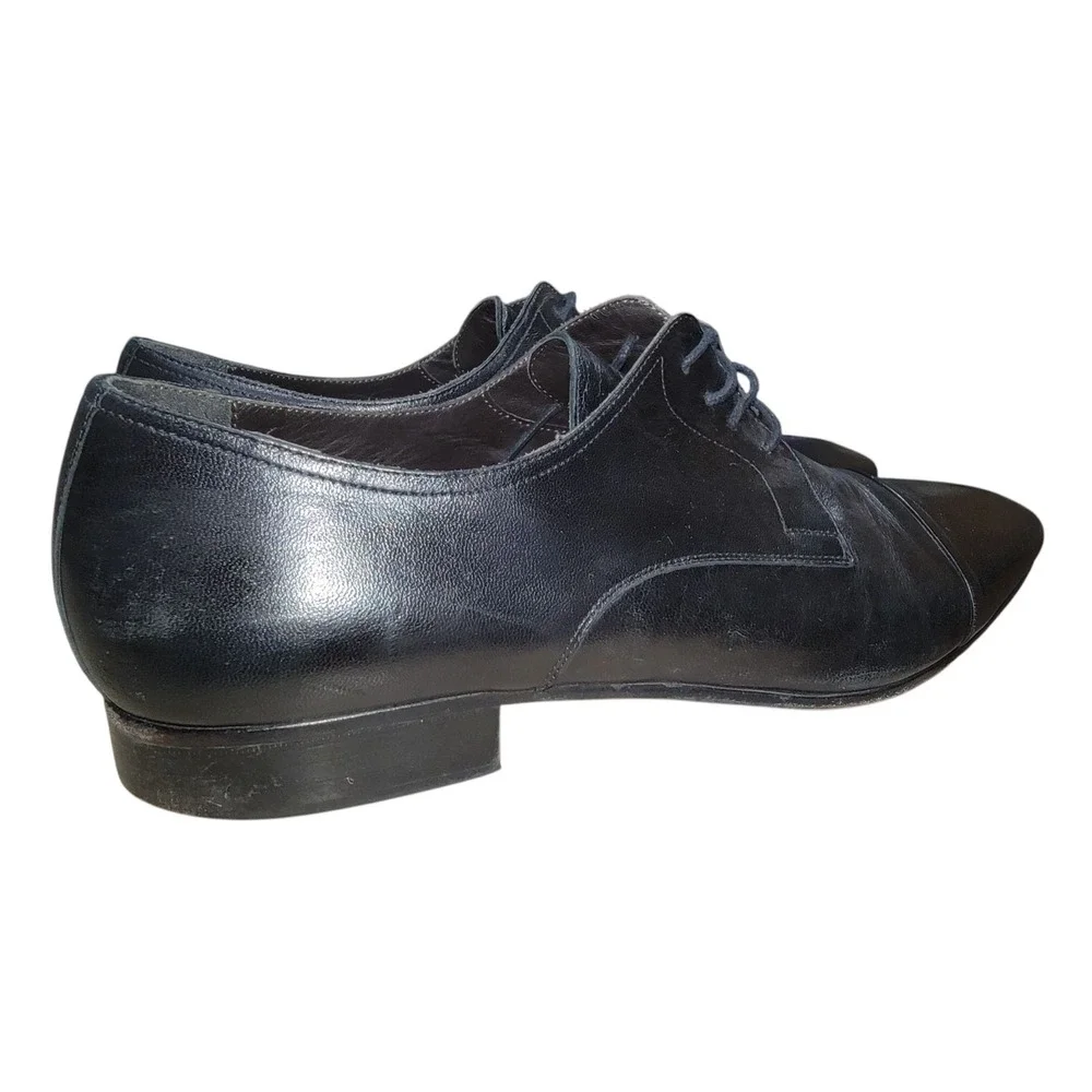 Bruno Magli Martico Men's Black Leather‎ Cap Toe Oxford Dress Shoes  Sz 11M